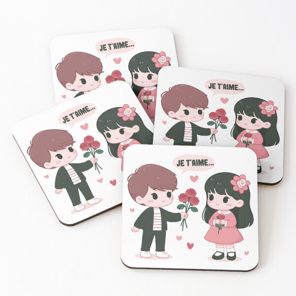 Item preview, Cute Kawaii Couple /// Je Taime...(I love You) designed and sold by Scaryzz.