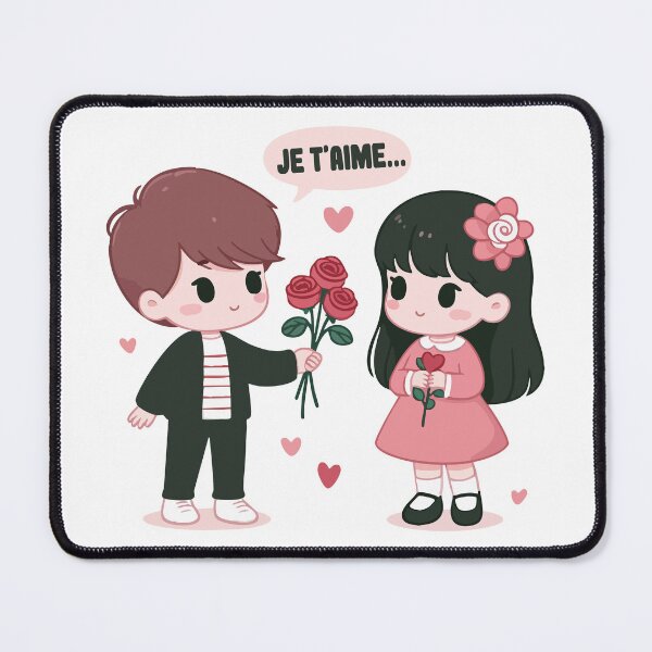 Item preview, Cute Kawaii Couple /// Je Taime...(I love You) designed and sold by Scaryzz.