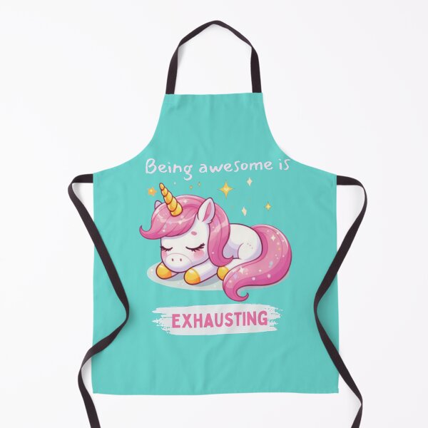Item preview, Being awesome is Exhausting - Adorable Cartoon Unicorn designed and sold by Vicky021.
