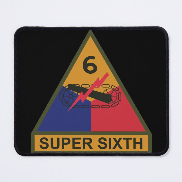 Item preview, SSI - 6th Armored Division w Name Tape X 300 designed and sold by Military Insignia Products.