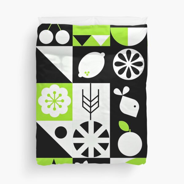 Item preview, Mid-Century Modern Bauhaus Lime Green, White, Black Design designed and sold by DEC02.