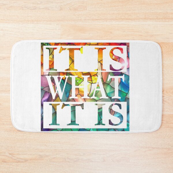 Item preview,  IT IS WHAT IT IS STAINED GLASS designed and sold by Talk of the Town.