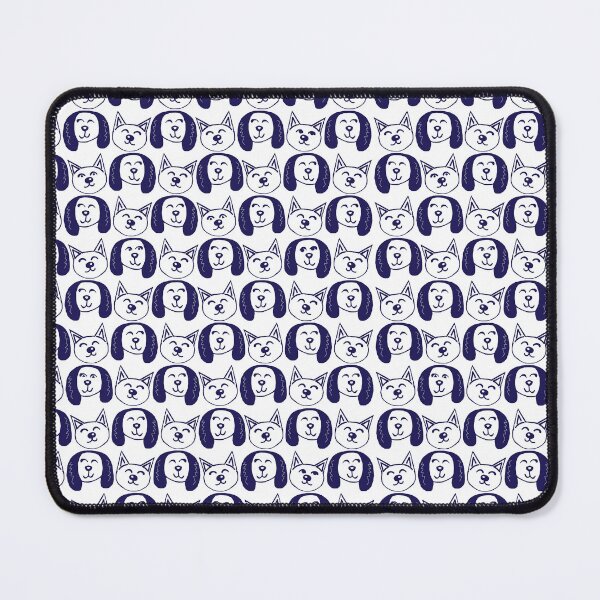 Item preview, Happy Dogs and Cats - Navy Blue on White designed and sold by Kyle Lefort.