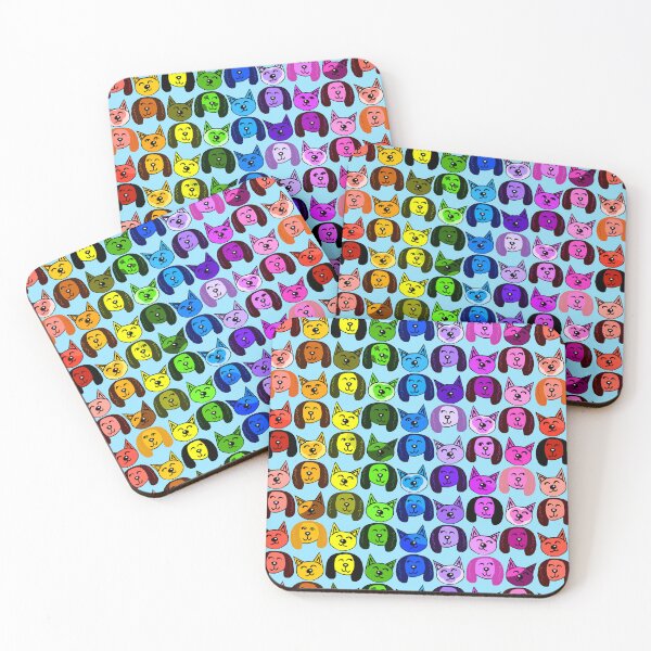 Item preview, Happy Rainbow Dogs and Cats designed and sold by Kyle Lefort.