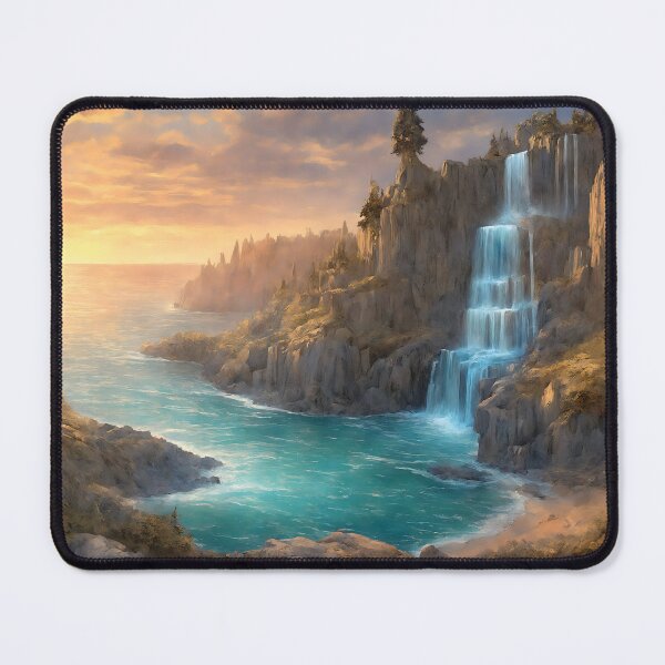 Item preview, Waterfall by the Sea designed and sold by Happyfunball's Starforge Emporium.
