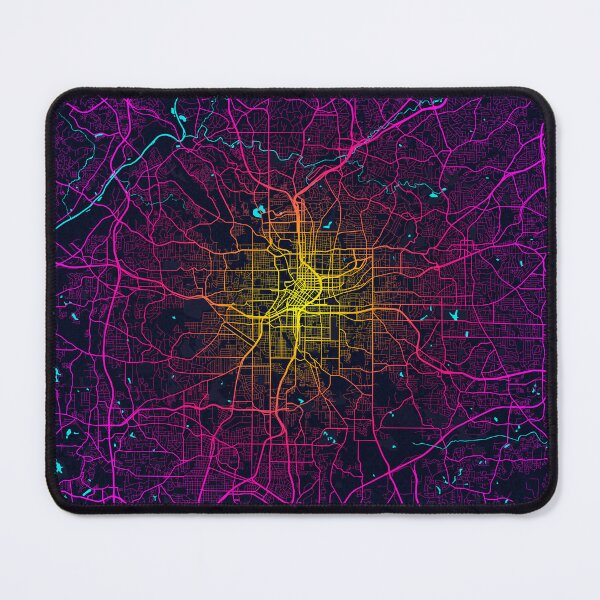 Item preview, Atlanta City Map of Georgia, USA - Neon designed and sold by deMAP.