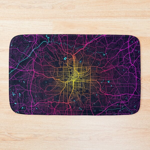 Item preview, Atlanta City Map of Georgia, USA - Neon designed and sold by deMAP.