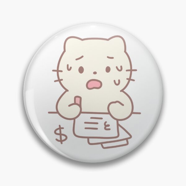 Item preview, Bills to Pay Cute Cat Kawaii Hand-Drawn designed and sold by strawberrycups.