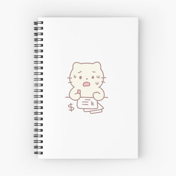 Item preview, Bills to Pay Cute Cat Kawaii Hand-Drawn designed and sold by strawberrycups.