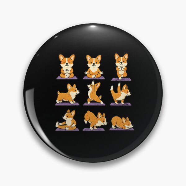 Item preview, Inhale, Exhale Corgitude Yoga designed and sold by dudelinart.