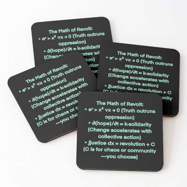 Item preview, The Math of Revolt: eˣ > x² Design | Equation Art for Activists designed and sold by aadventures.
