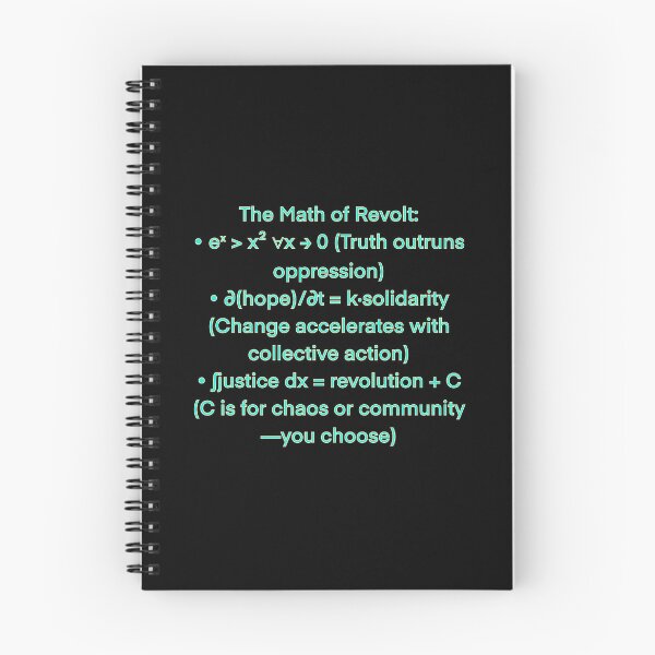 Item preview, The Math of Revolt: eˣ > x² Design | Equation Art for Activists designed and sold by aadventures.