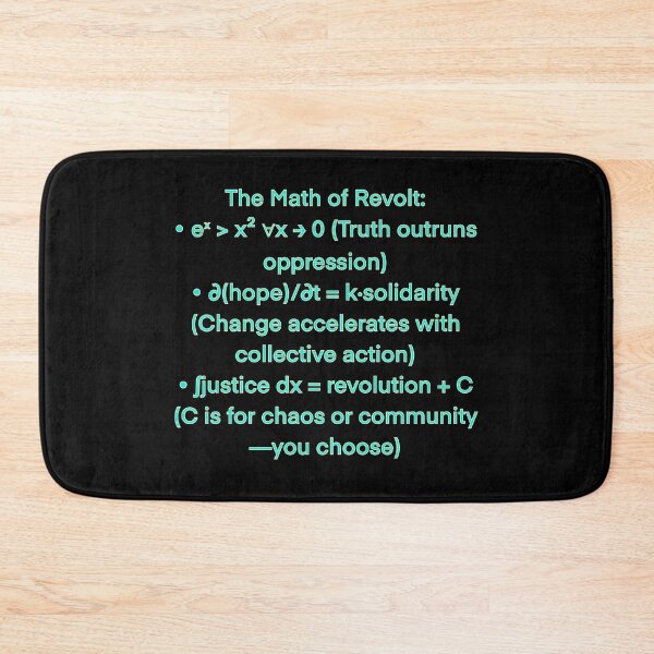 Item preview, The Math of Revolt: eˣ > x² Design | Equation Art for Activists designed and sold by aadventures.
