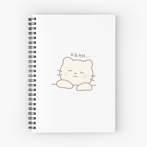 Item preview, Ugh Upset Cute Cat Tired Kawaii designed and sold by strawberrycups.