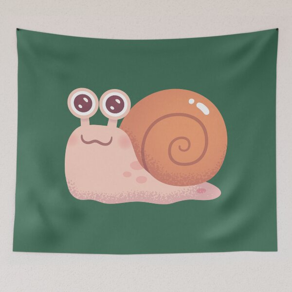 Item preview, Cute Snail With Orange Shell designed and sold by rustydoodle.