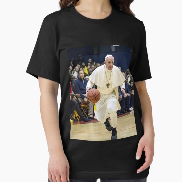 Item preview, pope fracis basketballing dribbling funny designed and sold by FaugetDS.