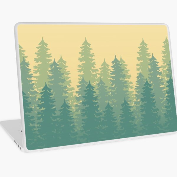 Item preview, Mur d'arbres (jaune et sauge) designed and sold by ZAKODIAK.