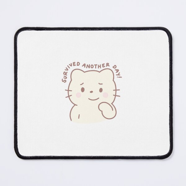Item preview, Survived Another Day Cute Kawaii Cat Adulting Funny designed and sold by strawberrycups.