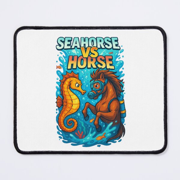 Item preview, Sea horse vs horse designed and sold by CoolCrazyQuirky.