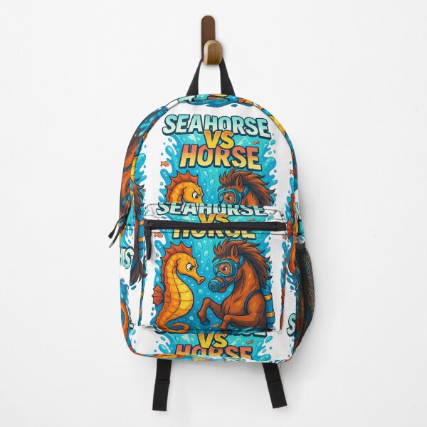 Vista previa del artículo con la obra «Caballito de mar vs. caballo», diseñado y vendido por CoolCrazyQuirky.