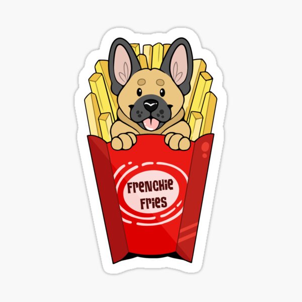 Item preview, French Fries Bulldog  designed and sold by Delirious Artz.