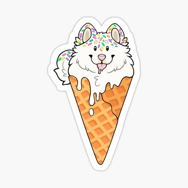 Item preview, Ice Cream Samoyed  designed and sold by Delirious Artz.
