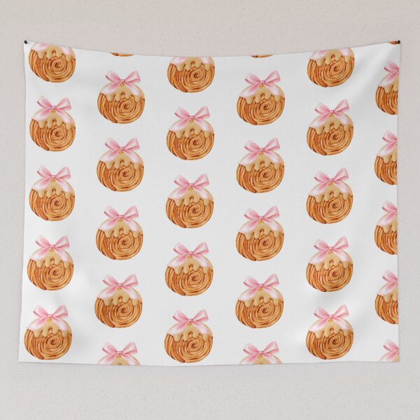 Item preview, Cromboloni with Pink Bow – Coquette Pastry, Girly Bakery Art designed and sold by DivinePassion.