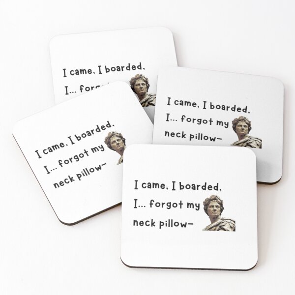 Item preview, Funny Aviation "I came I boarded, I forgot my neck pillow-"  designed and sold by WifiJW0526.