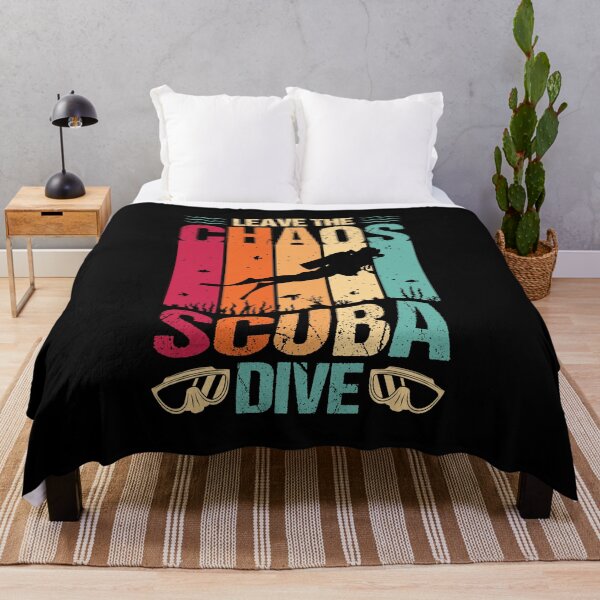 Item preview, Retro Scuba Diving Art designed and sold by Back2Collage.