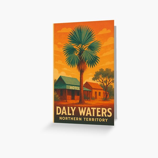 Artikel-Vorschau von Daly Waters Heritage Hotel und tropische Landschaft, Northern Territory, designt und verkauft von placesonearth.