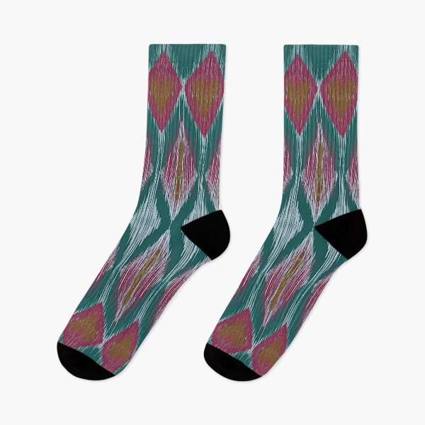Item preview, Vibrant Thai Ikat Diamond Pattern designed and sold by Glam-OOTD.