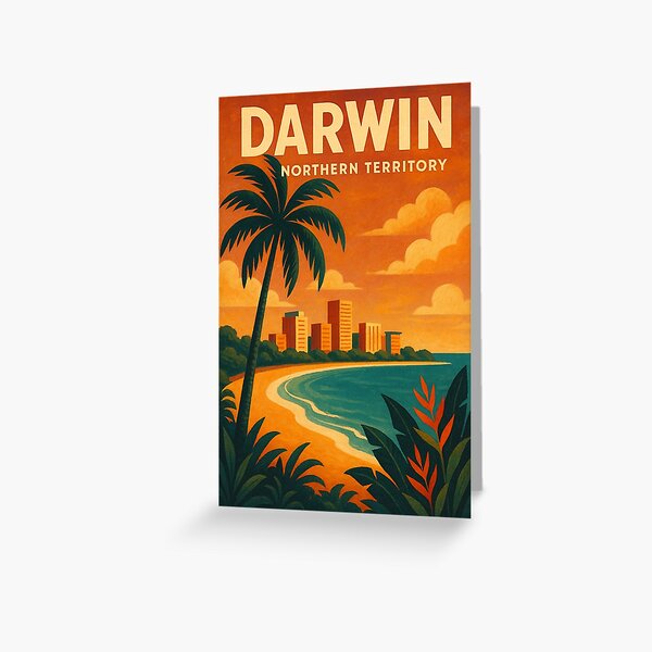Item preview, Darwin Waterfront Skyline at Sunset, Northern Territory Australia designed and sold by Places On Earth.