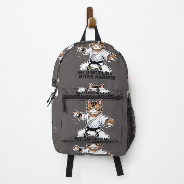 Item preview, Karate Cat – Discipline Also Bites designed and sold by All Creative Designer.