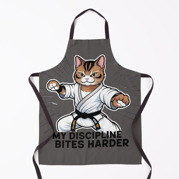 Artikelvorschau, Karate Cat – Disziplin beißt auch entworfen und verkauft von All Creative Designer.