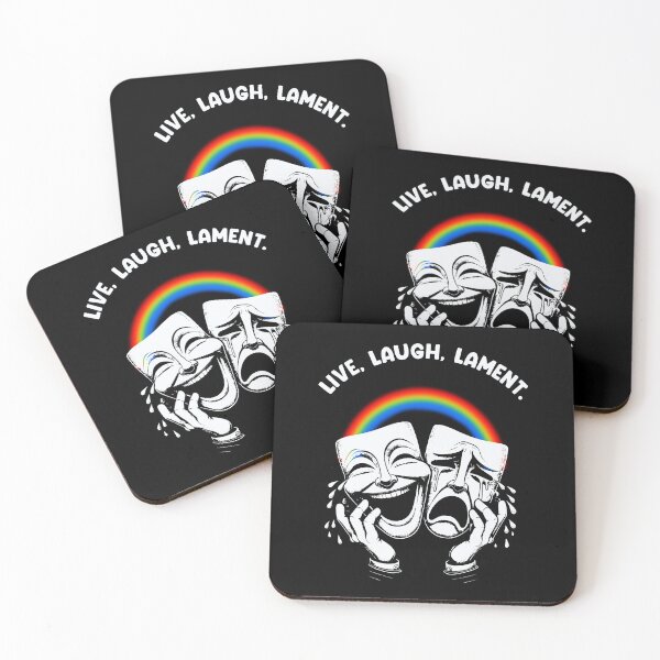 Item preview, Live Laugh Lament – Funny Theater Drama Mask Design | Dark Humor designed and sold by Cree8if.