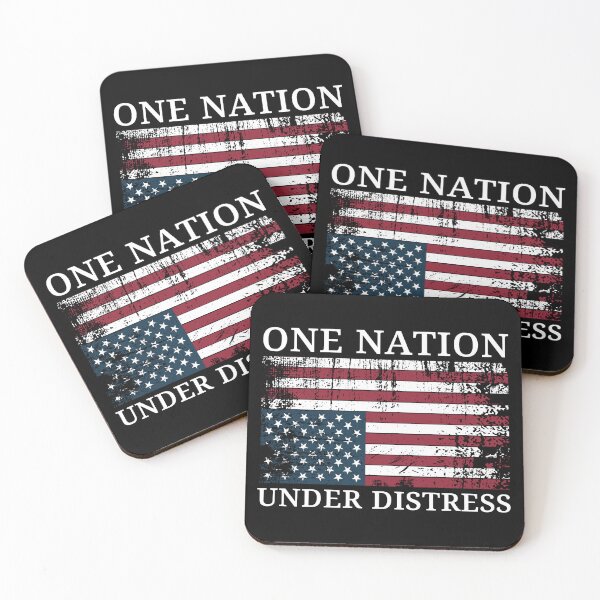 Item preview, One Nation Under Distress - American Flag Upside Down designed and sold by PixVib.