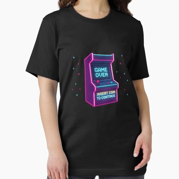 Item preview, Game Over - Retro Arcade Machine Design designed and sold by creazyshirt.