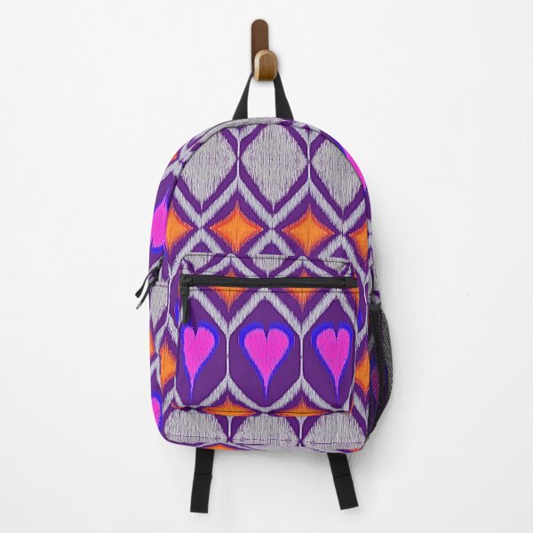 Item preview, Thai Ikat Heart & Flame Pattern designed and sold by Glam-OOTD.