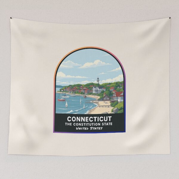 Artikelvorschau, Connecticut (CT), Bundesstaat der Vereinigten Staaten von Amerika entworfen und verkauft von PinkandP.
