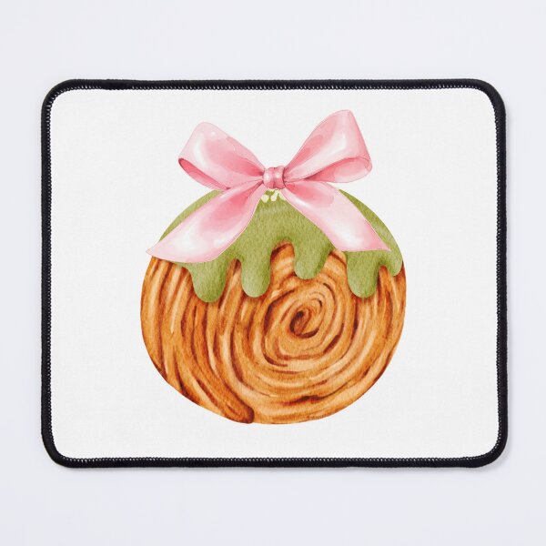 Item preview, Green Pistachio Cromboloni with Pink Bow – Coquette Pastry, Girly Bakery Art designed and sold by DivinePassion.