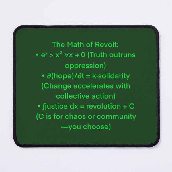 Item preview, Earth Day Math Revolt Tee: eˣ > x² in Forest Green | Eco-Activist STEM Shirt designed and sold by aadventures.