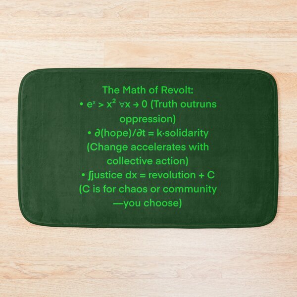 Item preview, Earth Day Math Revolt Tee: eˣ > x² in Forest Green | Eco-Activist STEM Shirt designed and sold by aadventures.