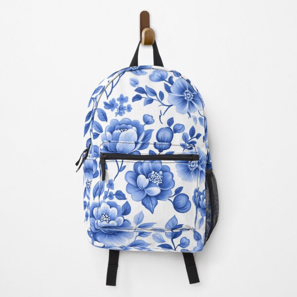 Item preview, Blue Flower Pattern Toile Chinoiserie designed and sold by DigitalEffects.