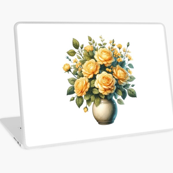 Aperçu de l'œuvre Une rose jaune créée et vendue par vectcd.