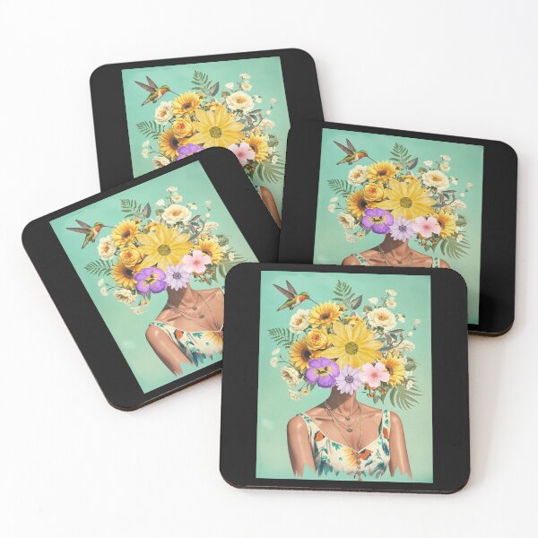 Item preview, Floral Head Woman – Vintage Nature Art for Fashion Lovers designed and sold by bvdesignart.