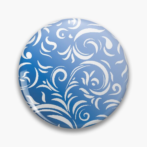 Item preview, Blue Hues Elegant Filigree Pattern designed and sold by OvidiumArt.