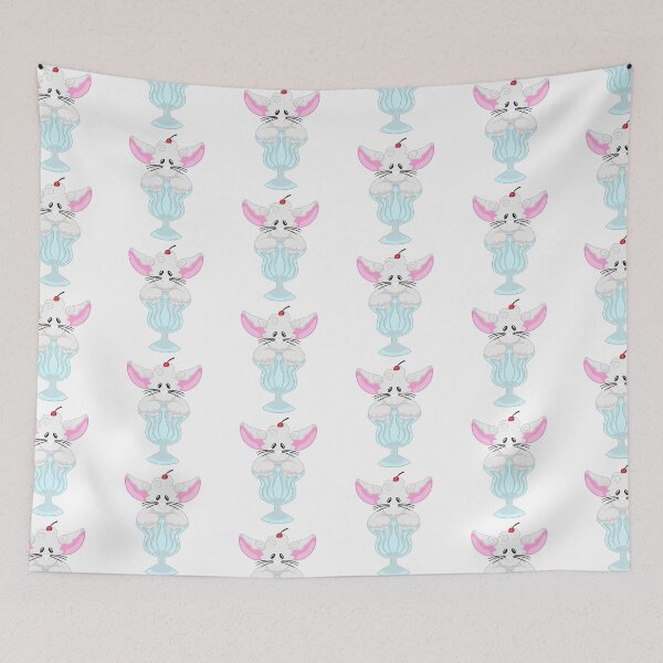 Item preview, Marshmallow Milkshake Angora Cottontail Rabbit designed and sold by joysqueezed-out.