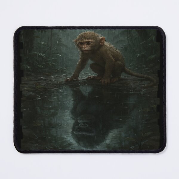 Item preview, monkey gorilla reflection designed and sold by CoolCrazyQuirky.