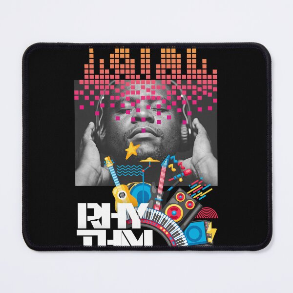 Item preview, RHYTHM Colorful Letter Music T-Shirt – Bold Graphic Tee for Music Lovers designed and sold by THKR-Co.