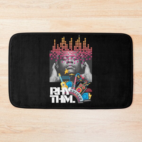 Item preview, RHYTHM Colorful Letter Music T-Shirt – Bold Graphic Tee for Music Lovers designed and sold by THKR-Co.